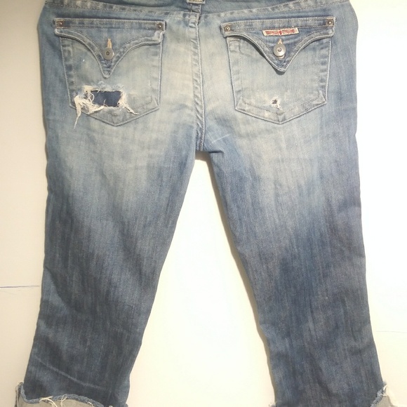 Hudson distressed capri jeans - Picture 3 of 6